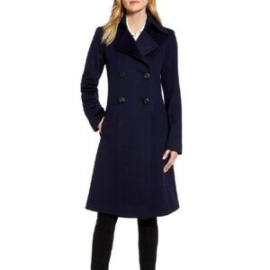Fleurette Double Breasted Wool Princess Coat